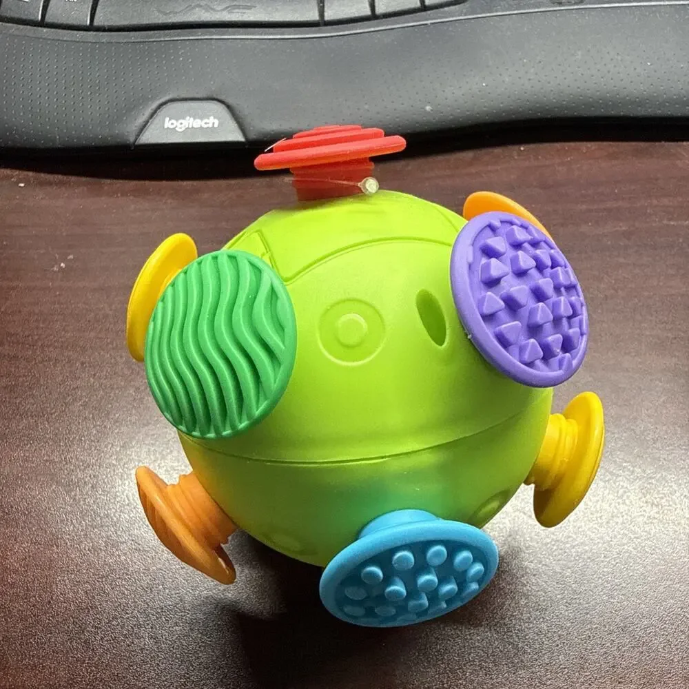 NEW Colorful Bouncing Ball Toy Kids Battery Operated Sensory Play Fun Vibrating